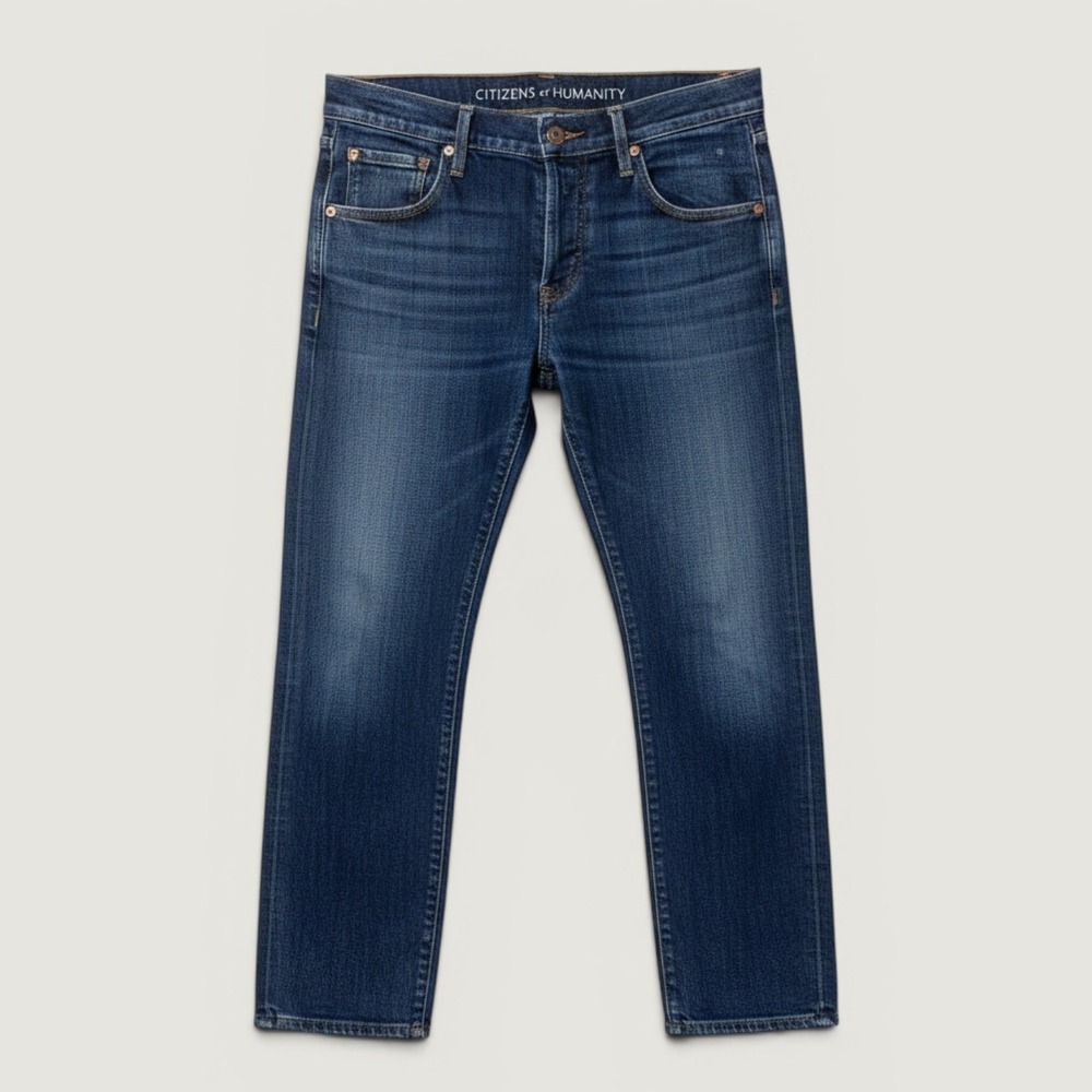 Citizens of Humanity Dylan Relaxed Boy Jean Womens 27 Blue Dark Wash